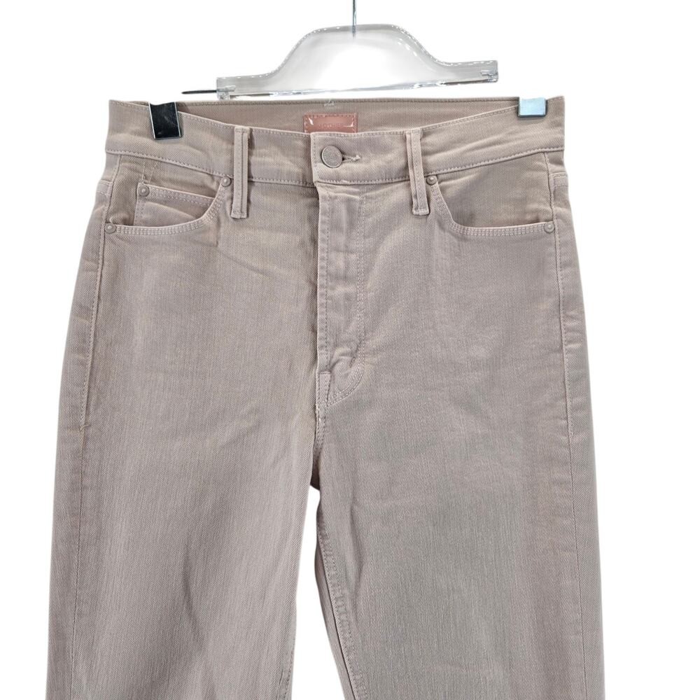 Mother jeans Womens 27 The Dazzler Hover Date Night Light Pink Straight Leg Crop - Picture 3 of 12